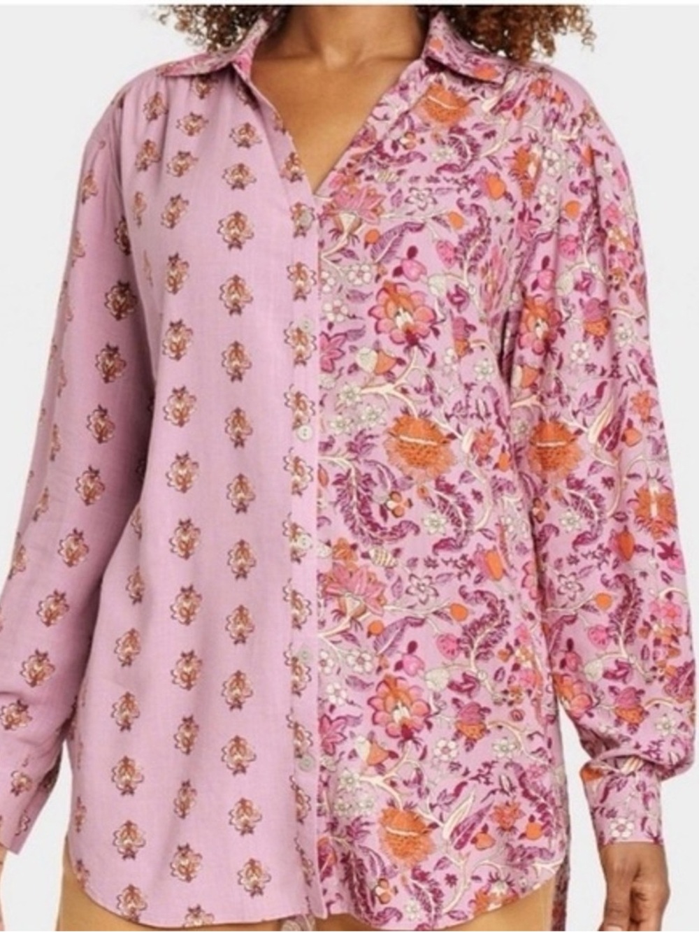 Knox Rose Floral Button Down Sz L